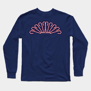 Christmas Candy Canes Fan Long Sleeve T-Shirt